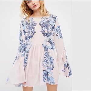 FREE PEOPLE Symphony Printed Slip Dress NWT